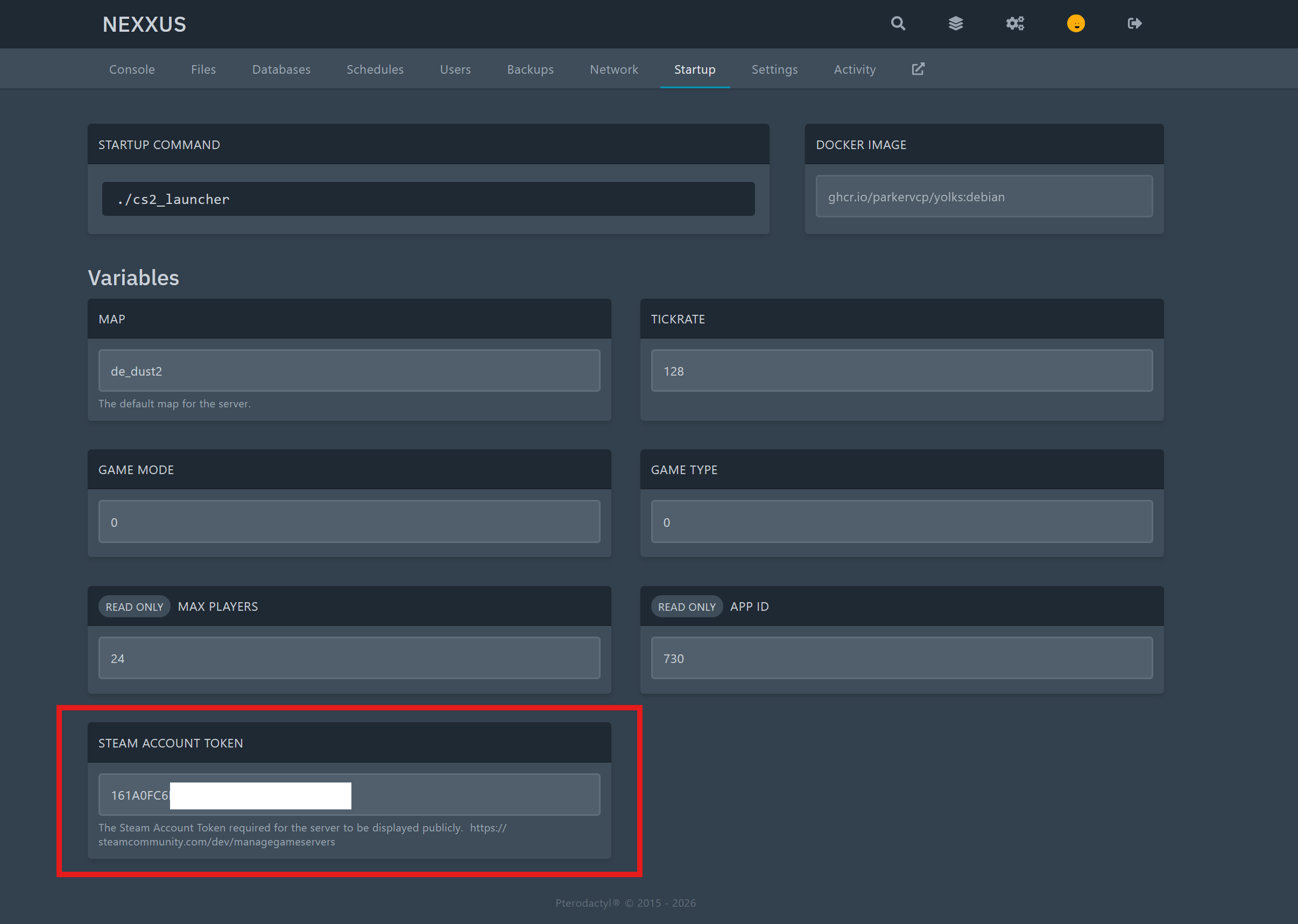 Steam Account Token